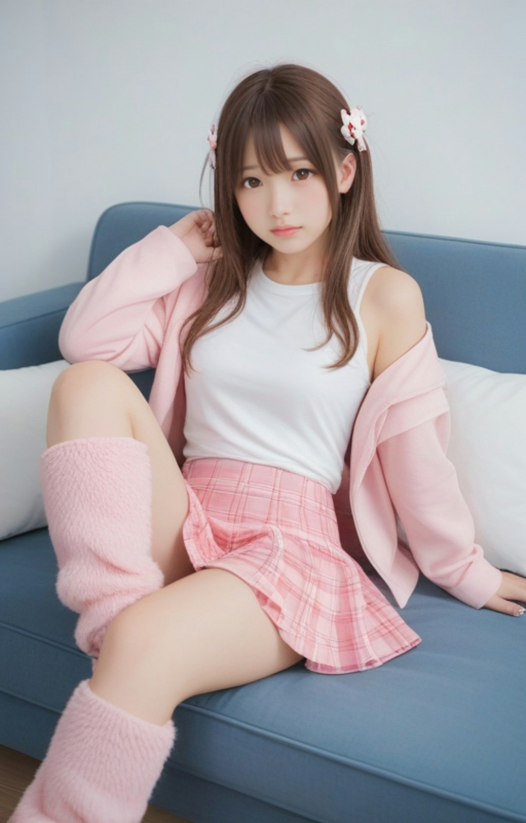 ピンクピンクの女子