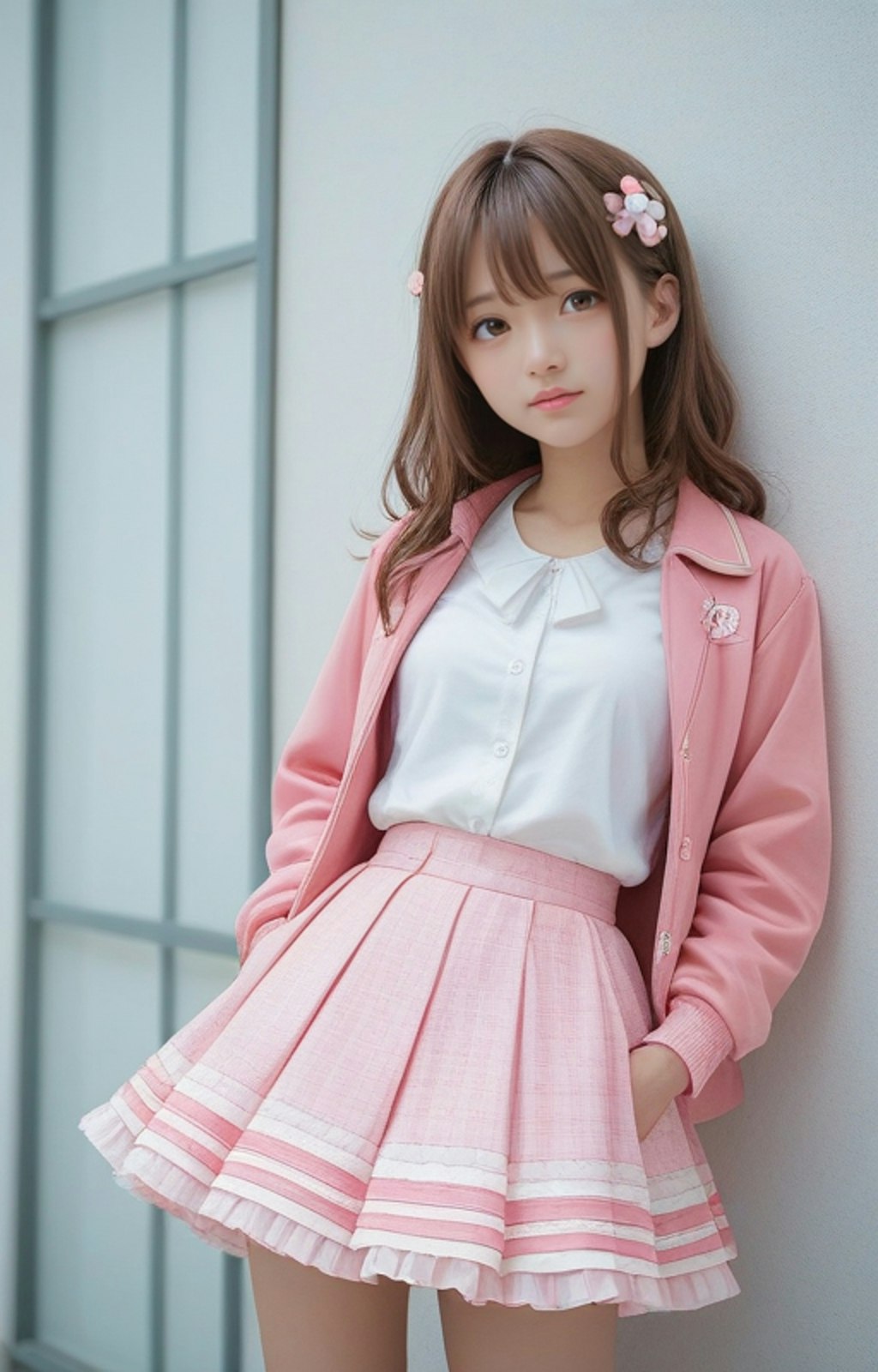 ピンクピンクの女子