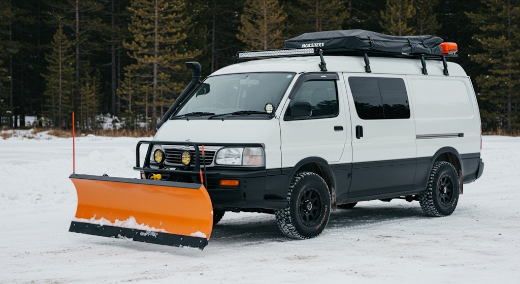ハイエースバン除雪車