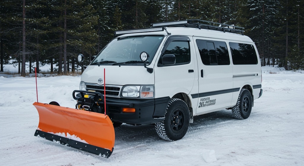 ハイエースバン除雪車