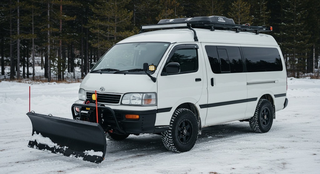 ハイエースバン除雪車