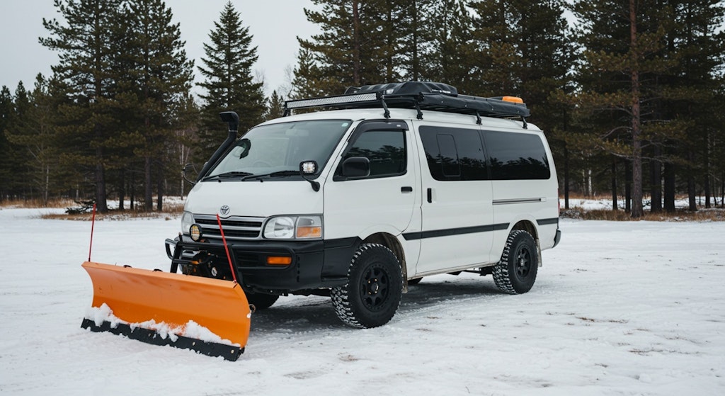 ハイエースバン除雪車