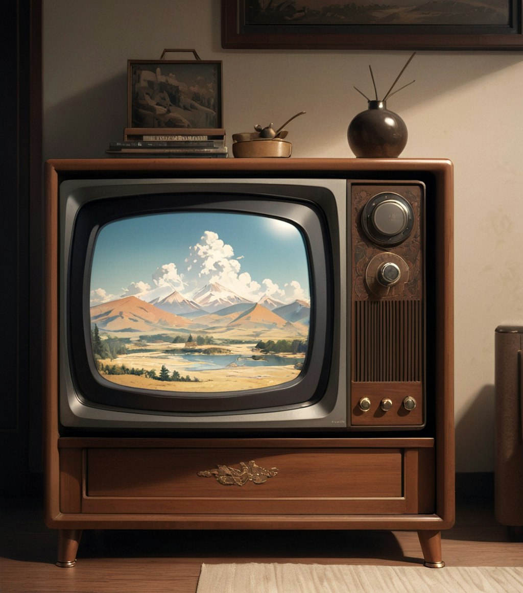 昔のテレビ