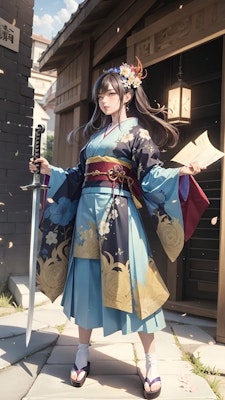 日本美少女剣士
