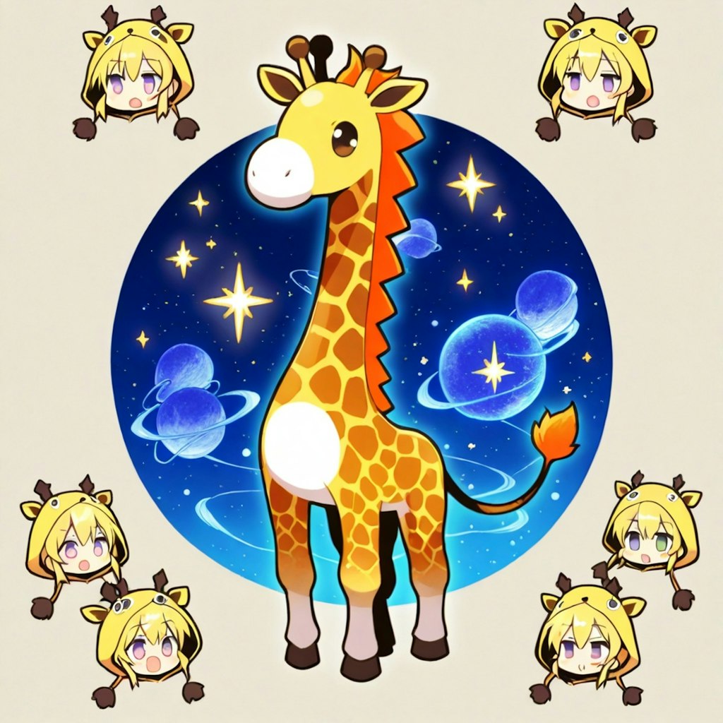宇宙キリン着ぐるみちび子ちゃん