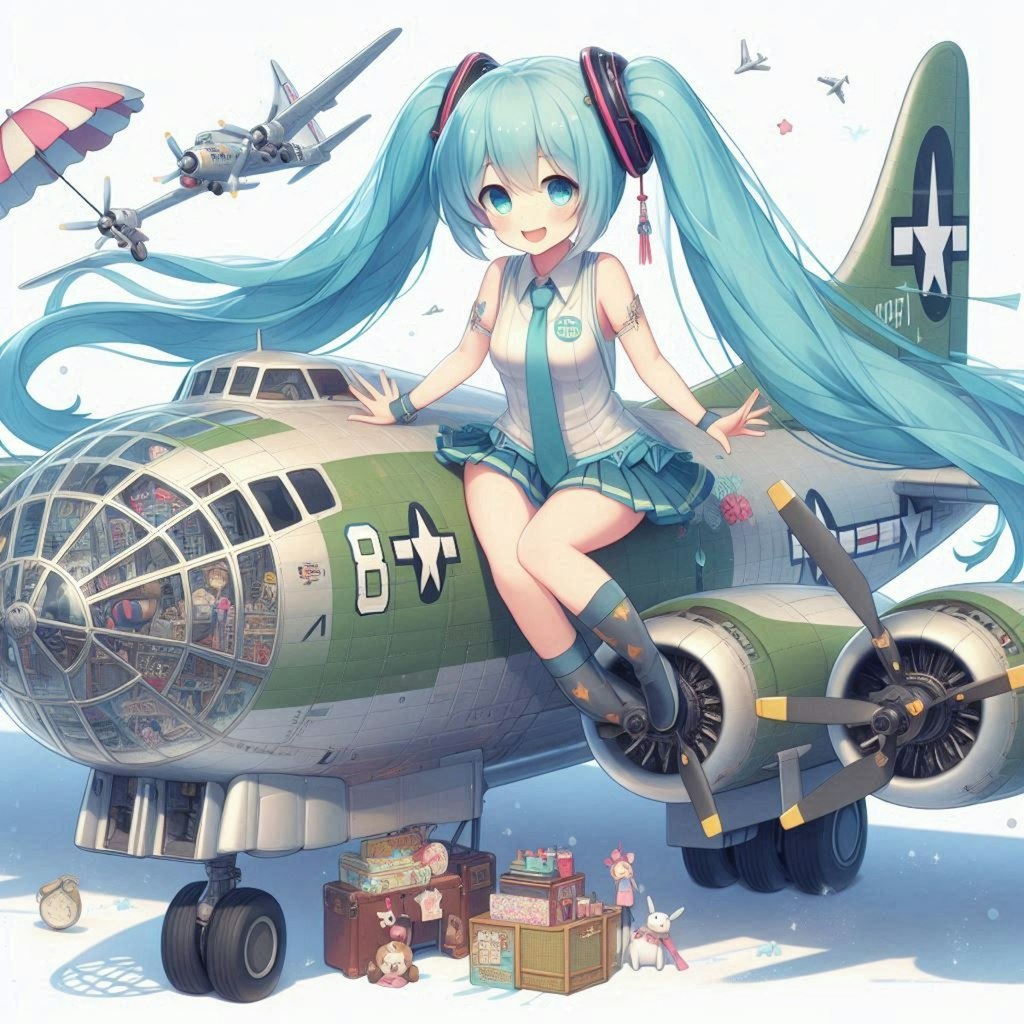 初音ミクとB-29