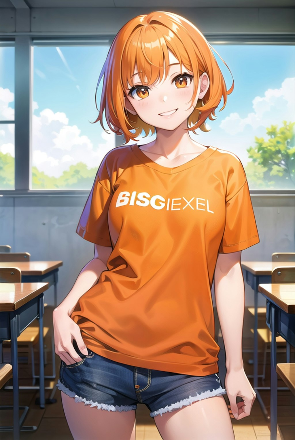 オレンジ髪子ちゃん