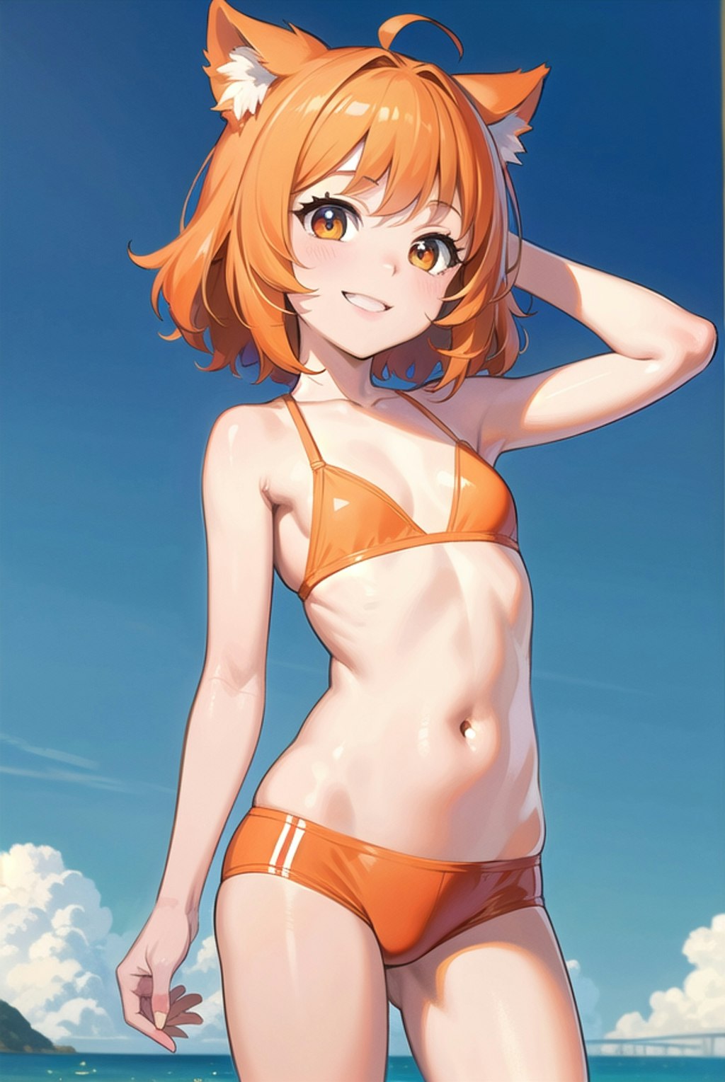 オレンジ髪子ちゃん