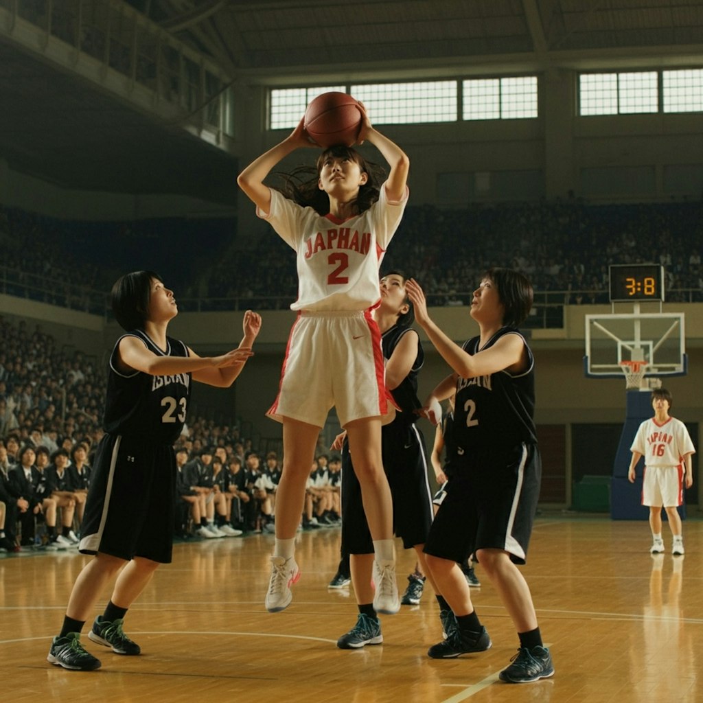 女バスのジャンプシュート（番外５）