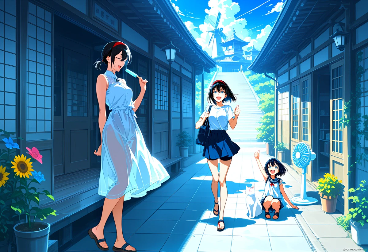 夏を休もう | ちちぷいAIイラスト