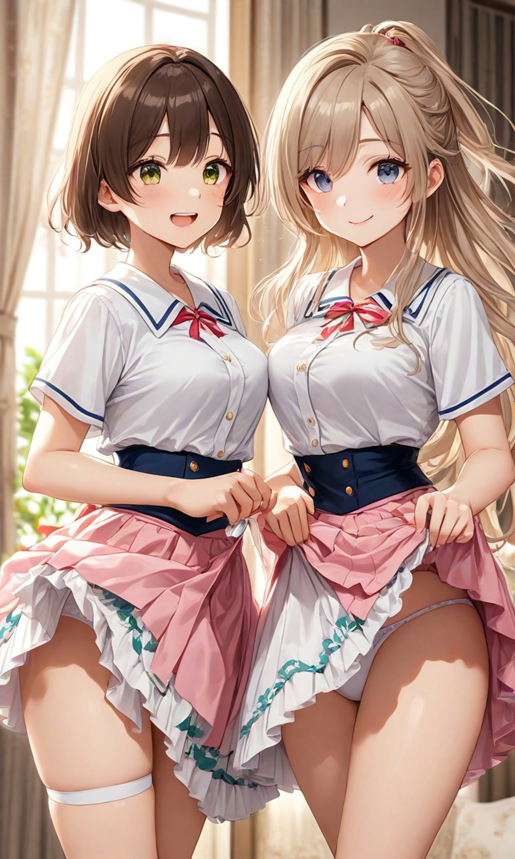 パンチラとセーラー服と女子高校生と