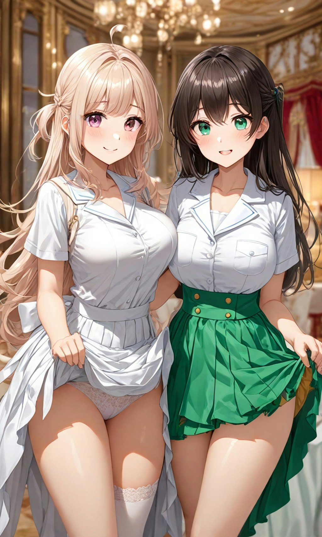 パンチラとセーラー服と女子高校生と