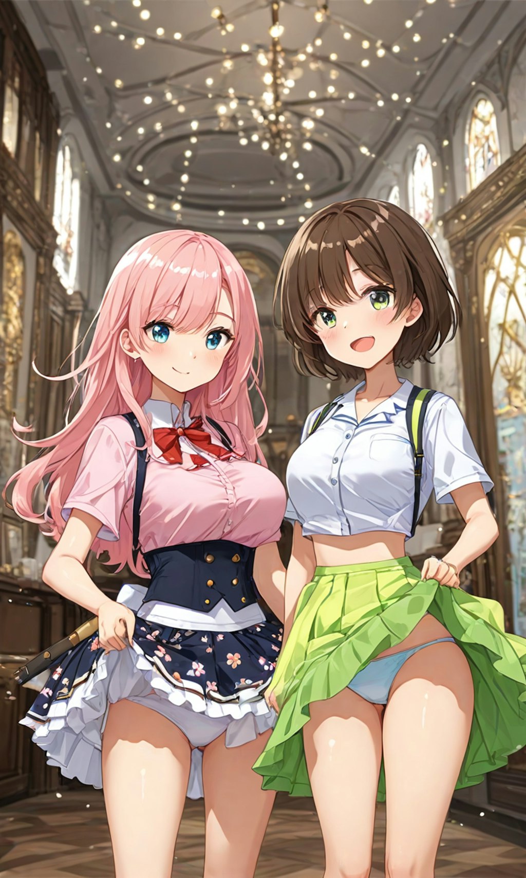 パンチラとセーラー服と女子高校生と