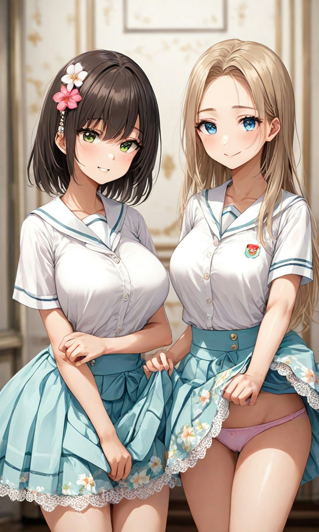 パンチラとセーラー服と女子高校生と