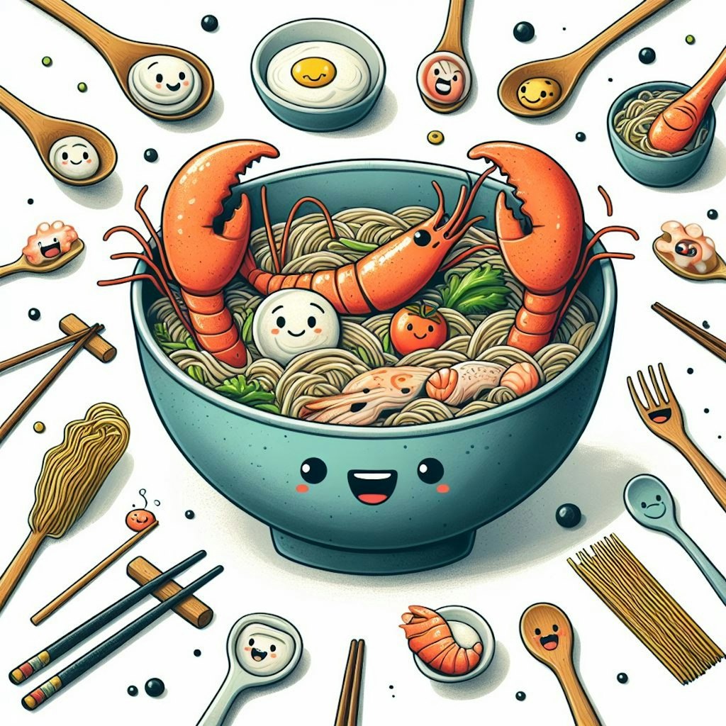 【SAN値注意】擬人化 seafood noodle