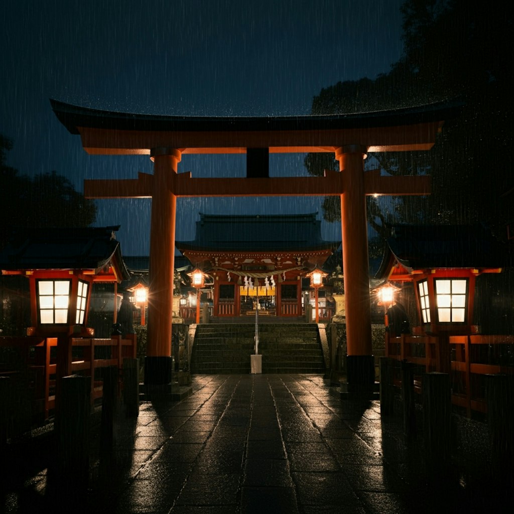 夜の神社