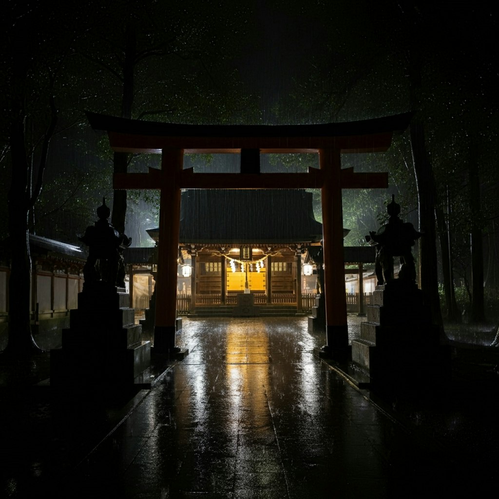 夜の神社