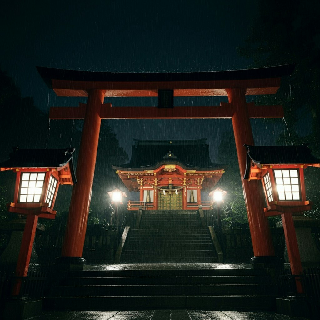 夜の神社