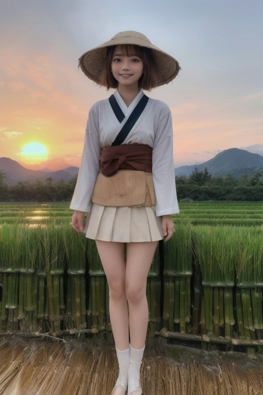 農家ちゃんの夕暮れ