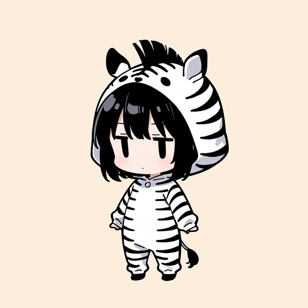 着ぐるみ着せ替え（シマウマ）