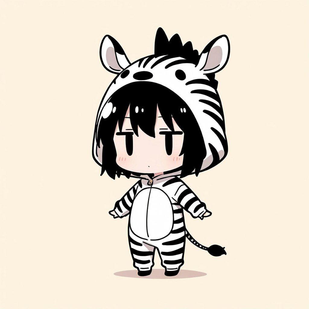 着ぐるみ着せ替え（シマウマ）