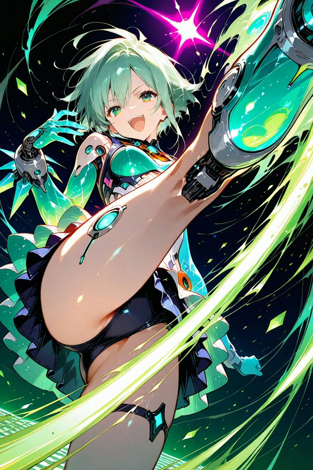 ちちぷい生成メカ娘　Green Idol 3