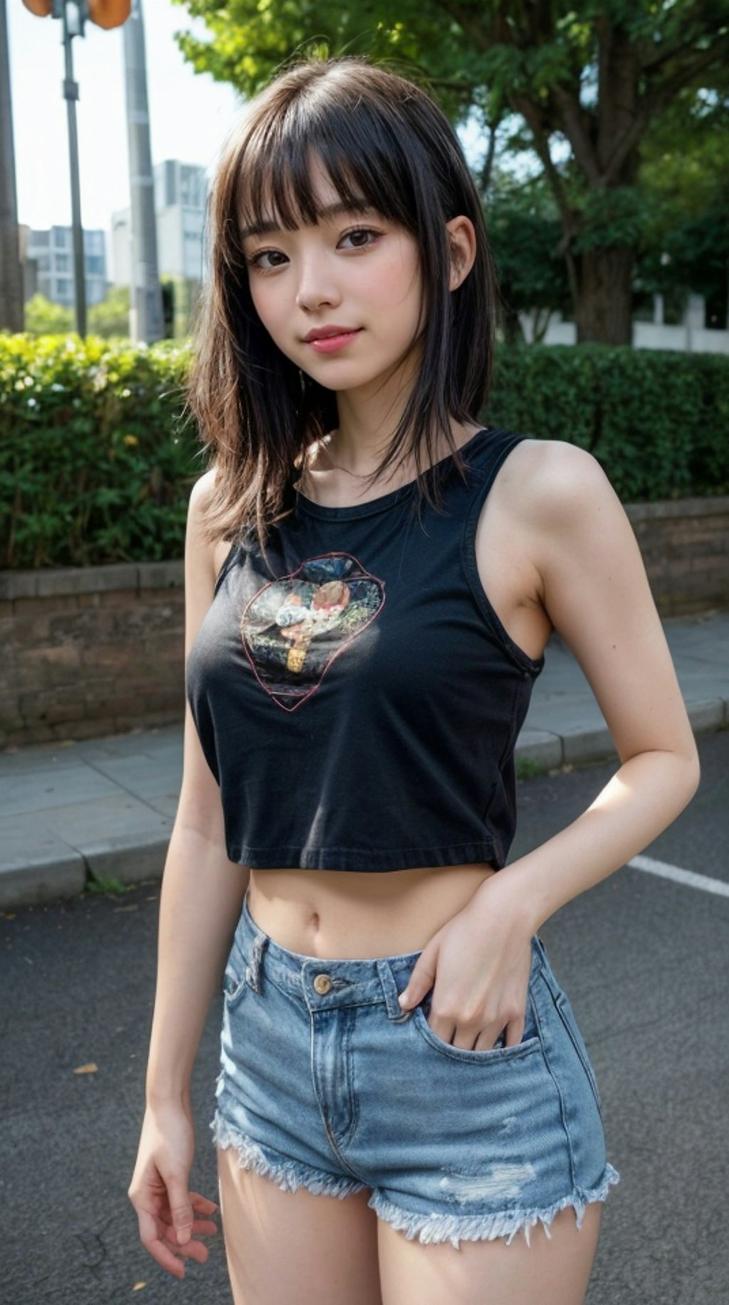 black tanktop