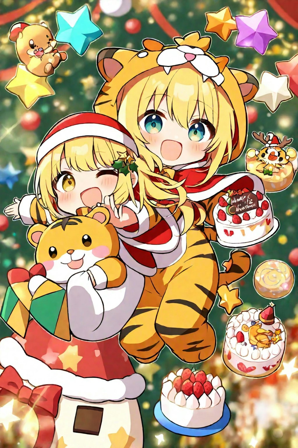 クリスマスの虎娘ちゃん