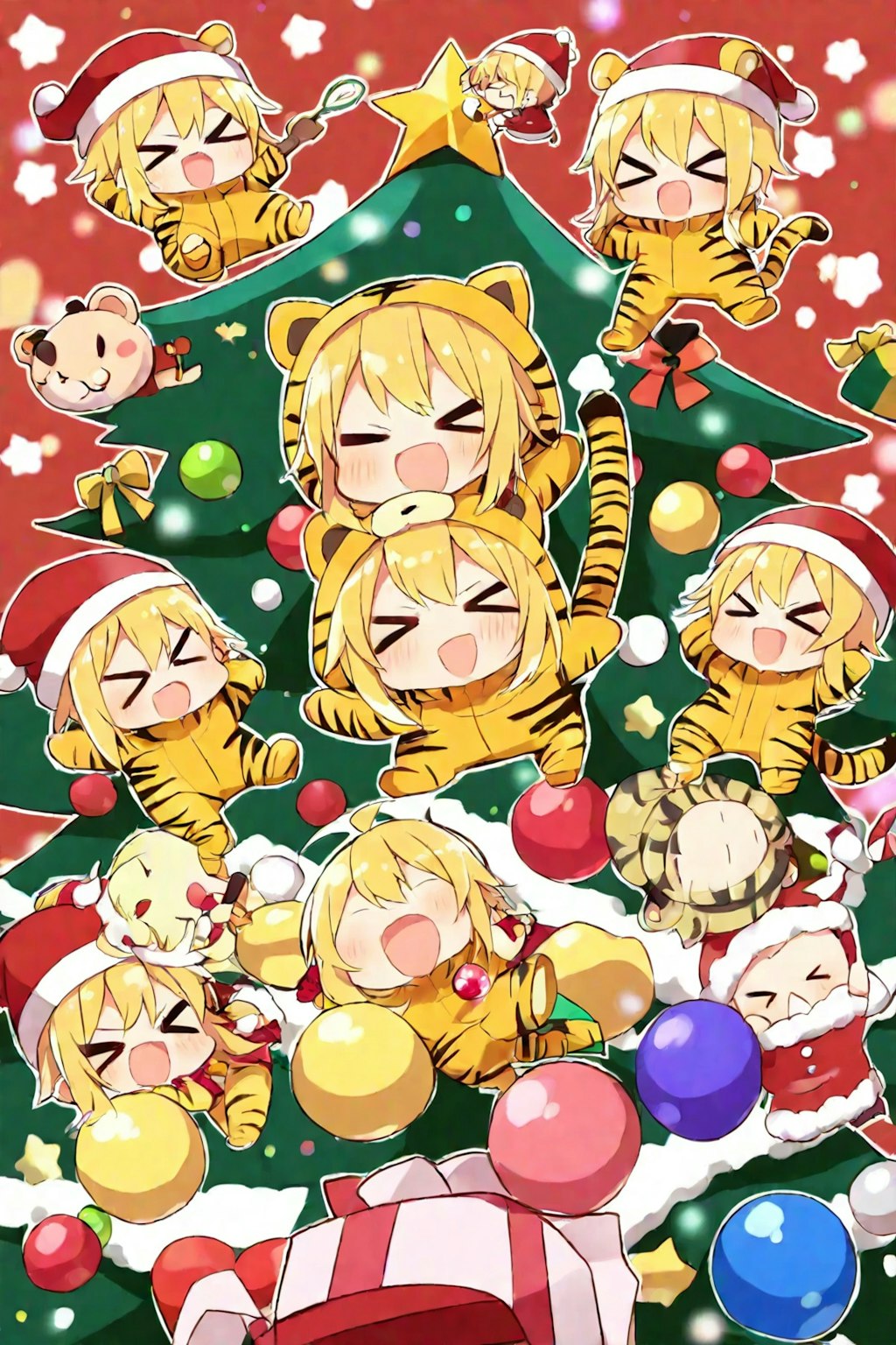 クリスマスの虎娘ちゃん