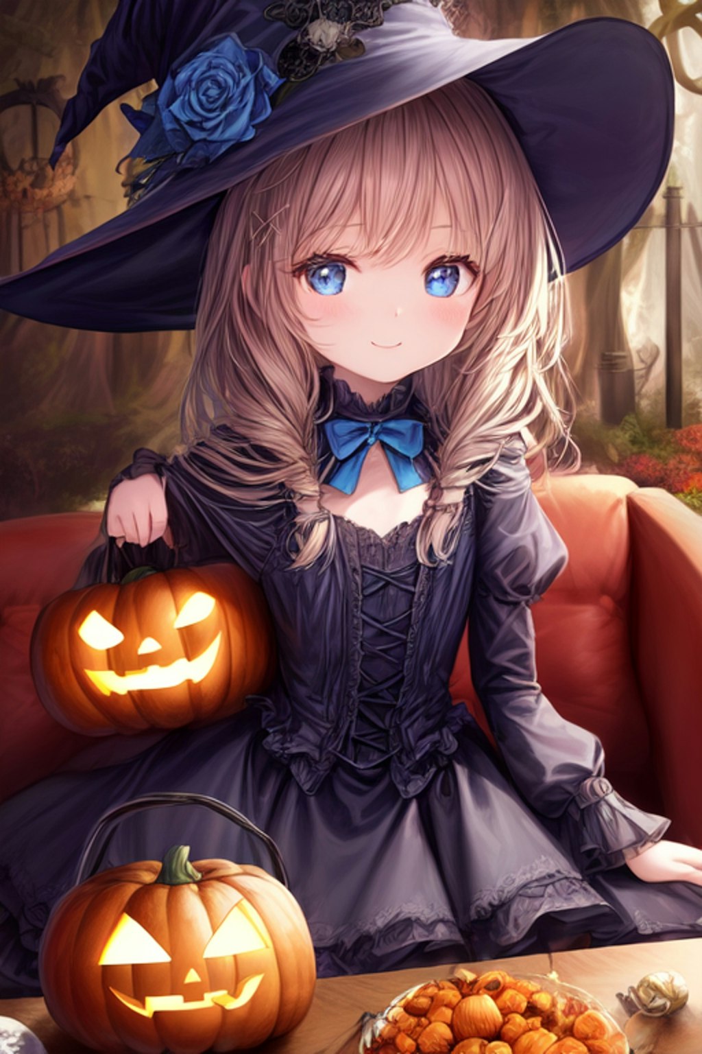 ハロウィンの魔女っ子たち