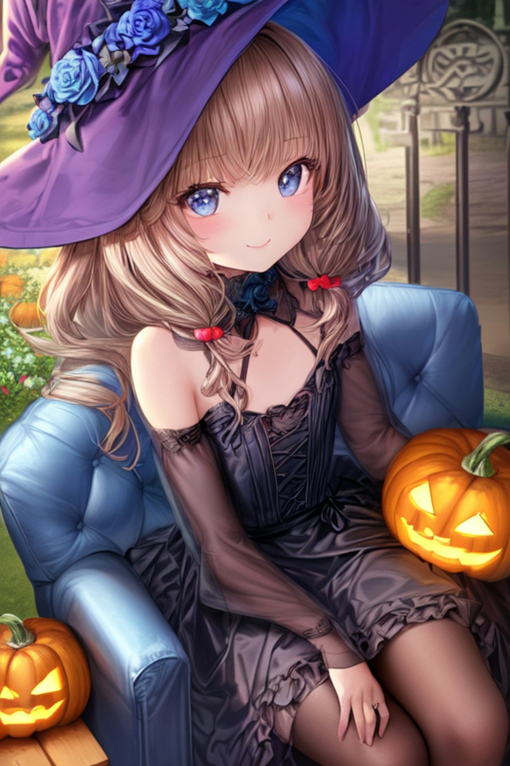 ハロウィンの魔女っ子たち