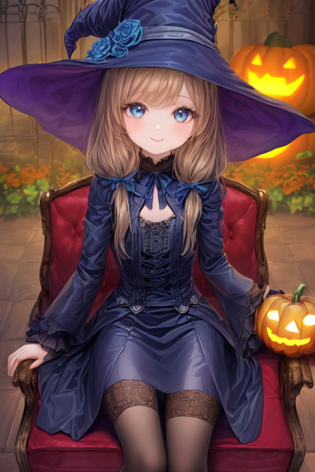 ハロウィンの魔女っ子たち