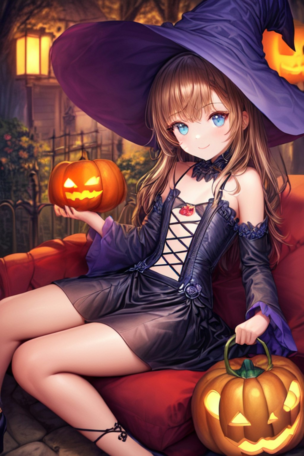 ハロウィンの魔女っ子たち