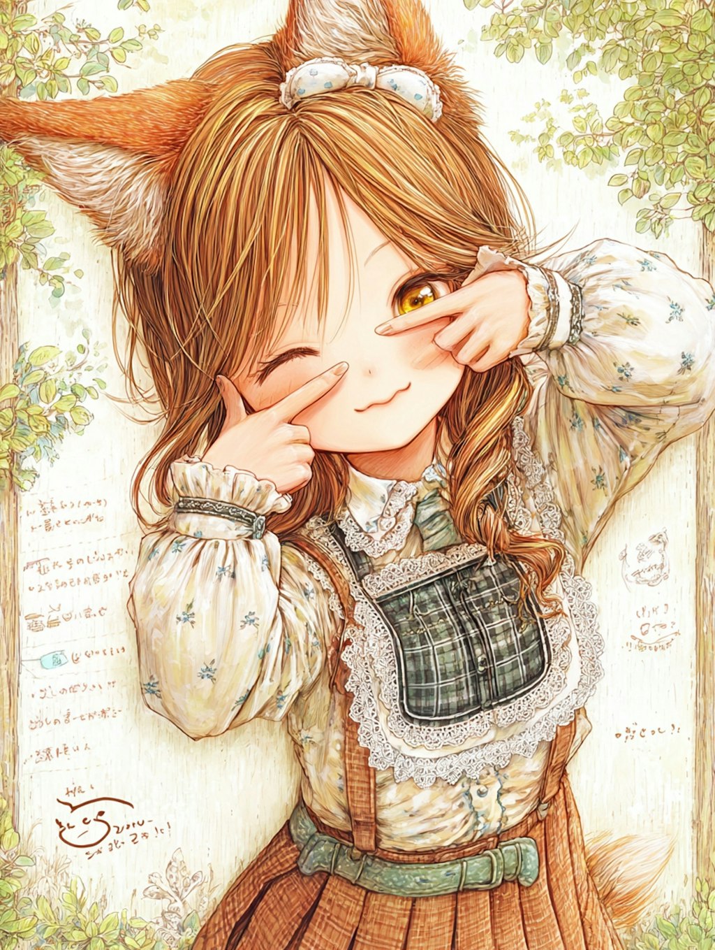 きつね日和のしあわせサイン