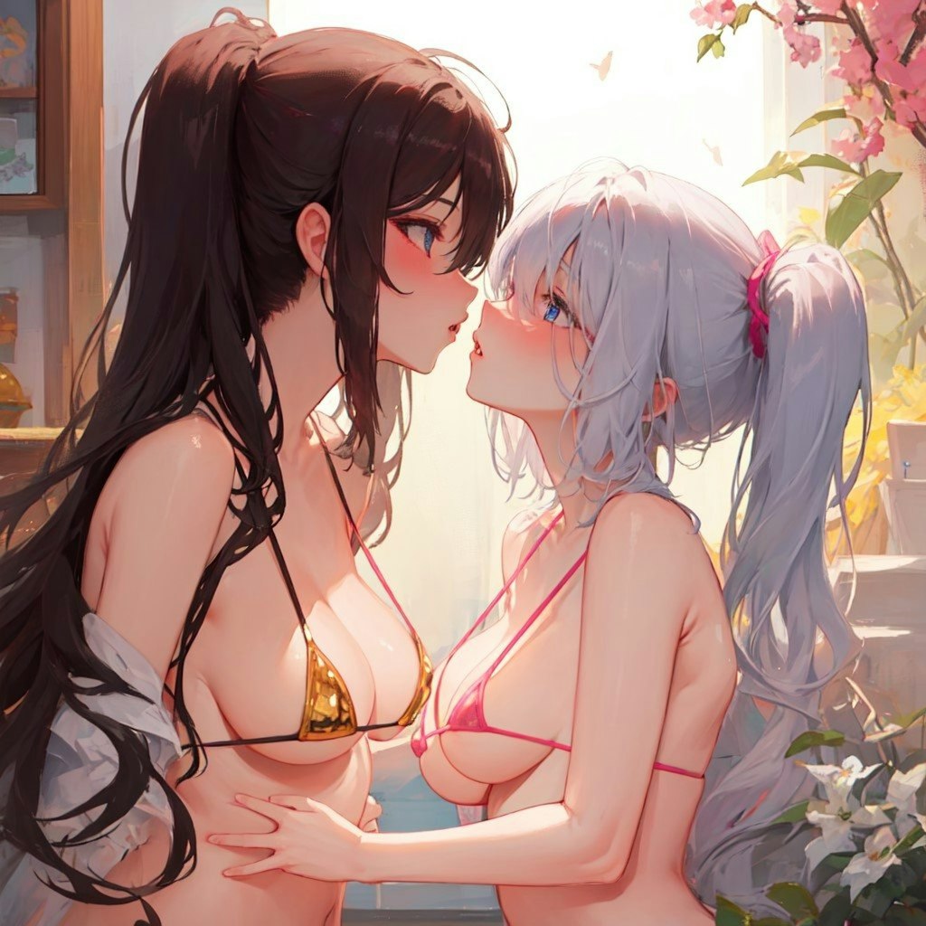 百合キス_マイクロビキニ部03