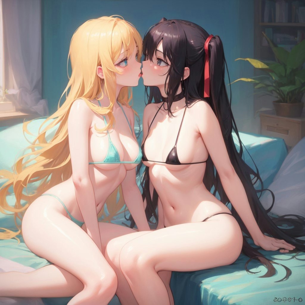 百合キス_マイクロビキニ部03