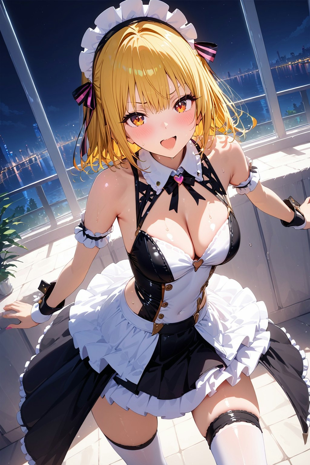 私が優しいメイドさんに見える～？　(笑)
