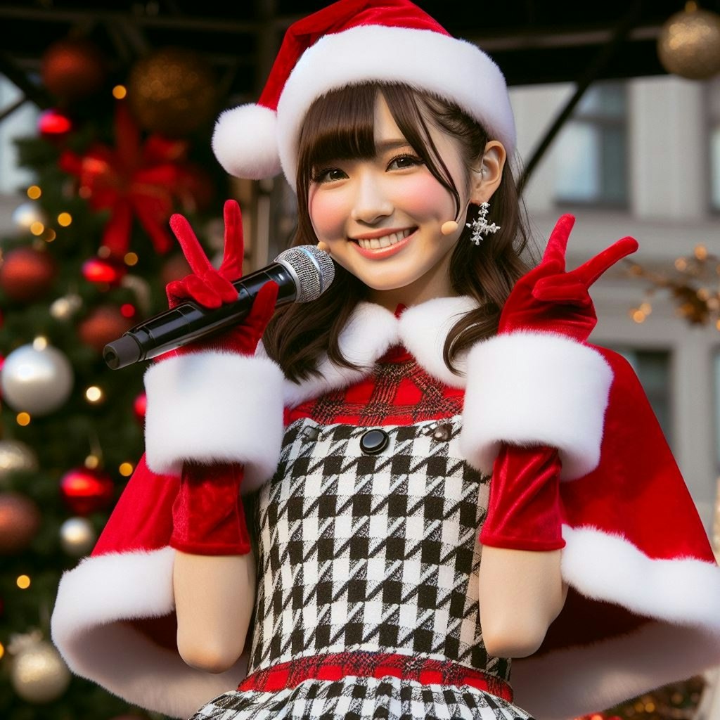 クリスマスライブのリハーサル中