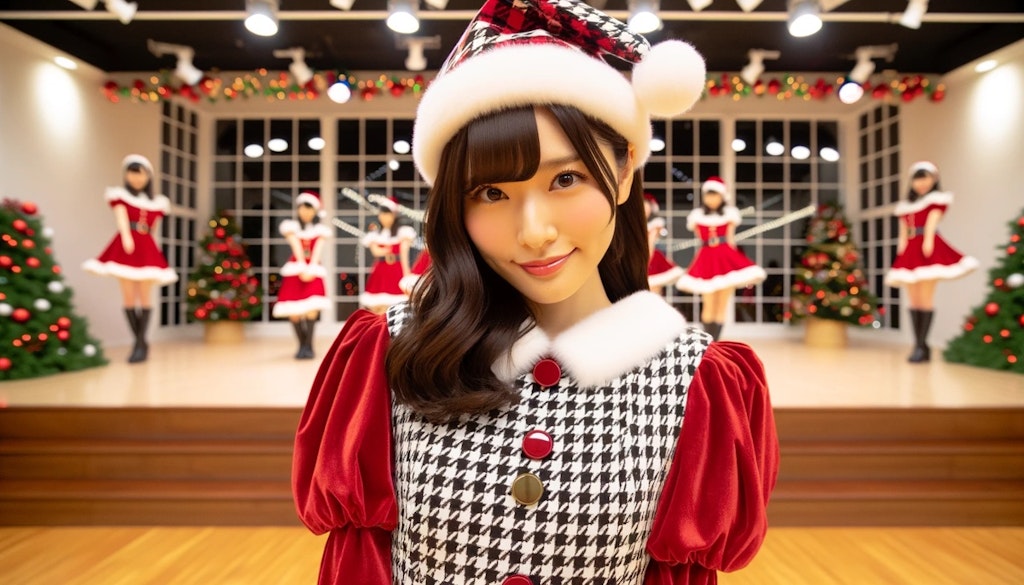 クリスマスライブのリハーサル中