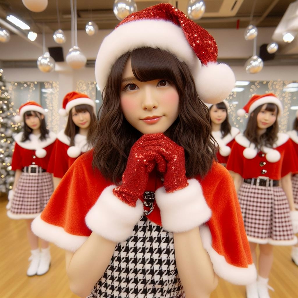 クリスマスライブのリハーサル中