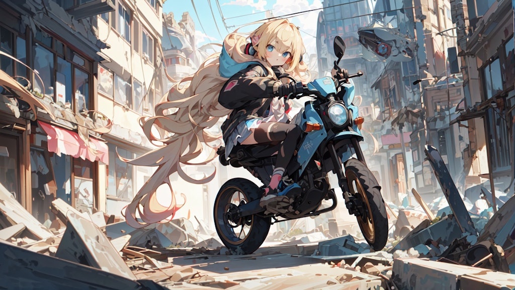 riding motorbike