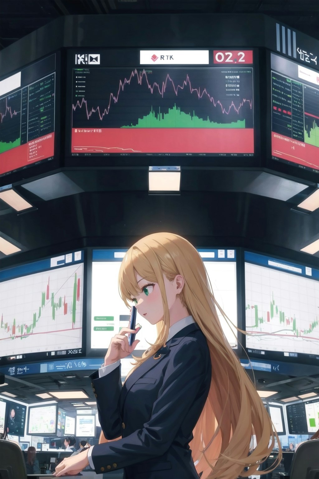 株式市場のトレーダーさん