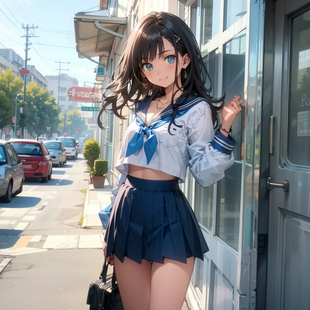 行きたかったお店、ここだよ！　〜制服のある風景〜