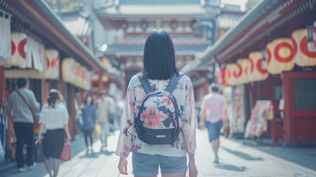 女子大生の浅草旅行