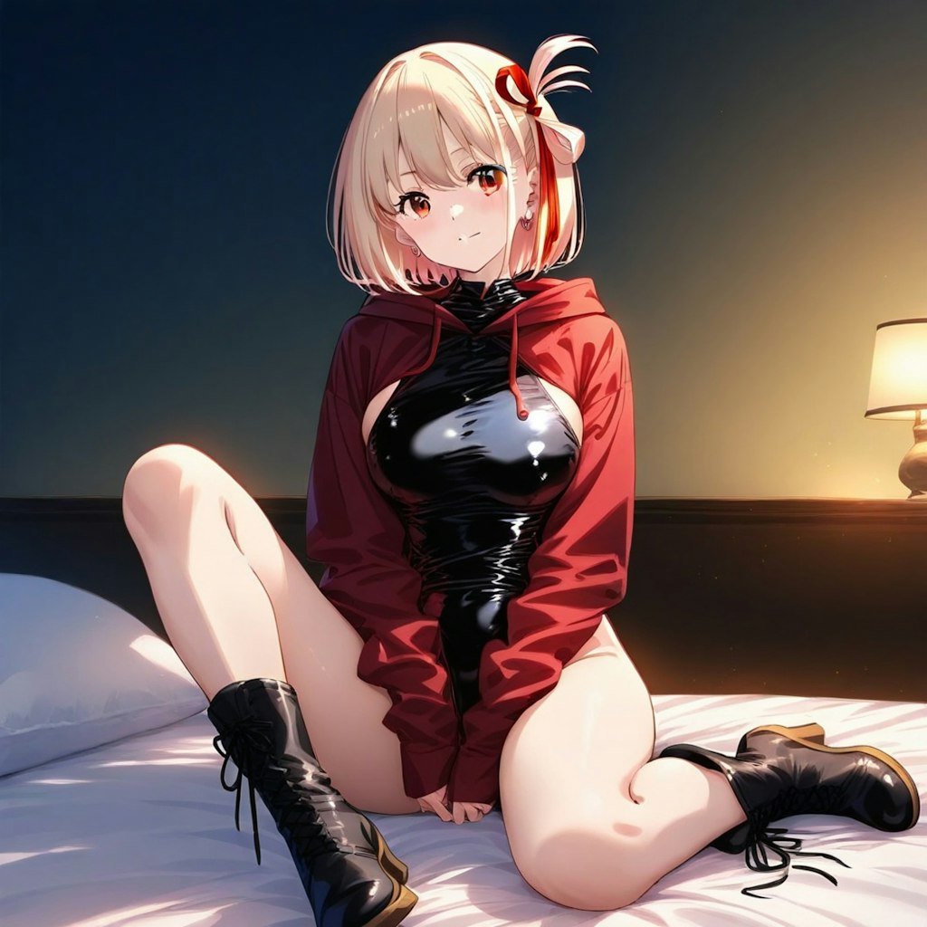 金髪ショート新体操美少女のジータちゃんと千束ちゃん