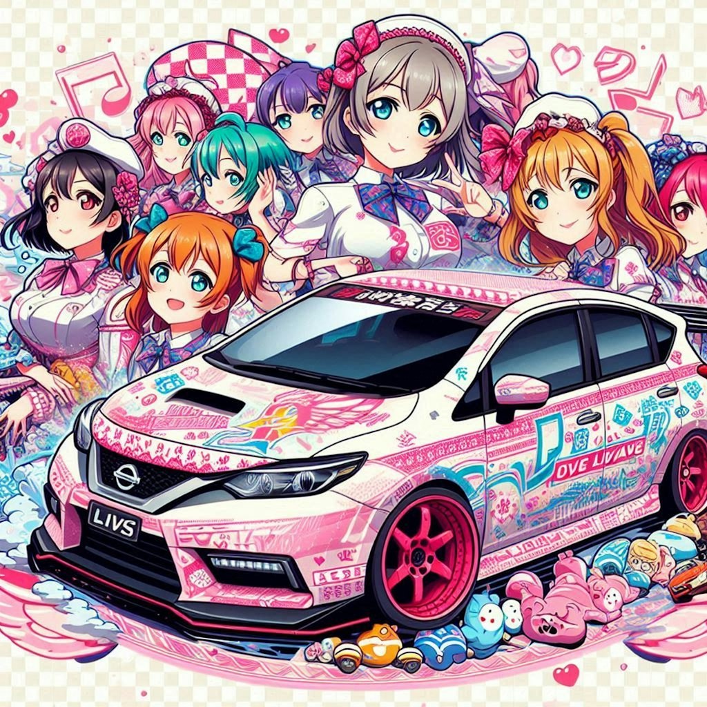 ラブライブ日産ノートのドリ車