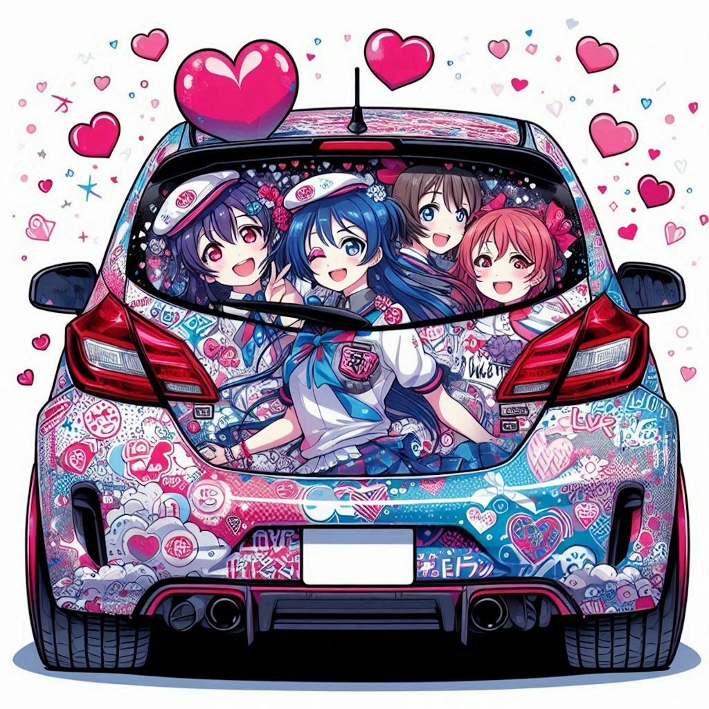 ラブライブ日産ノートのドリ車