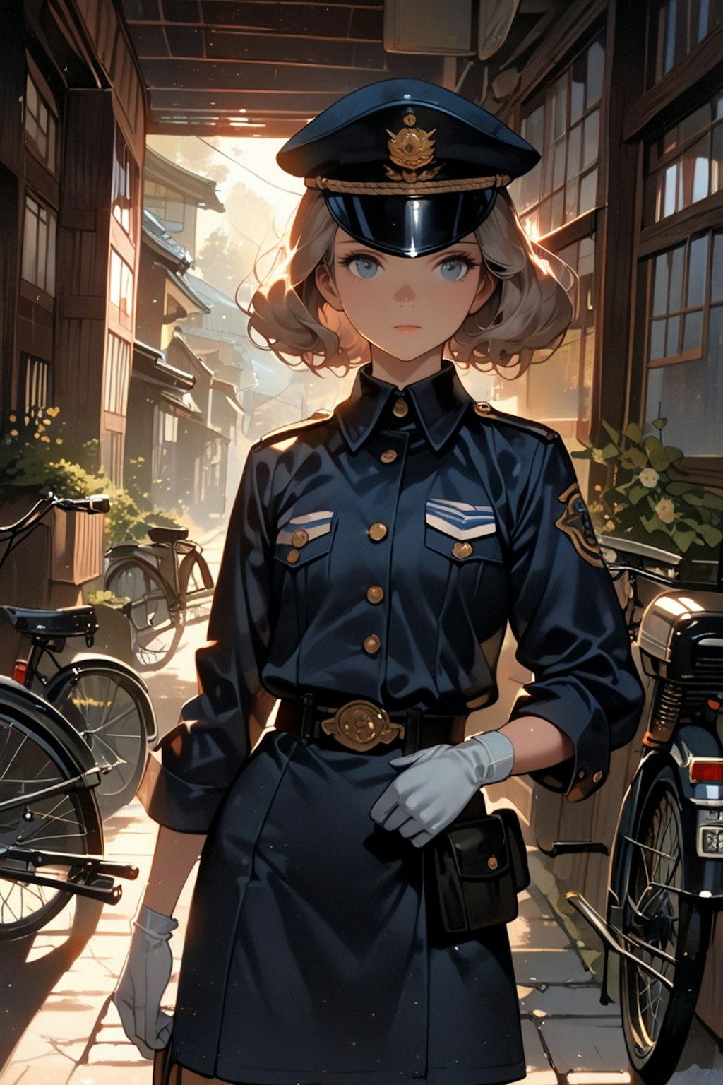 レトロな婦警さん