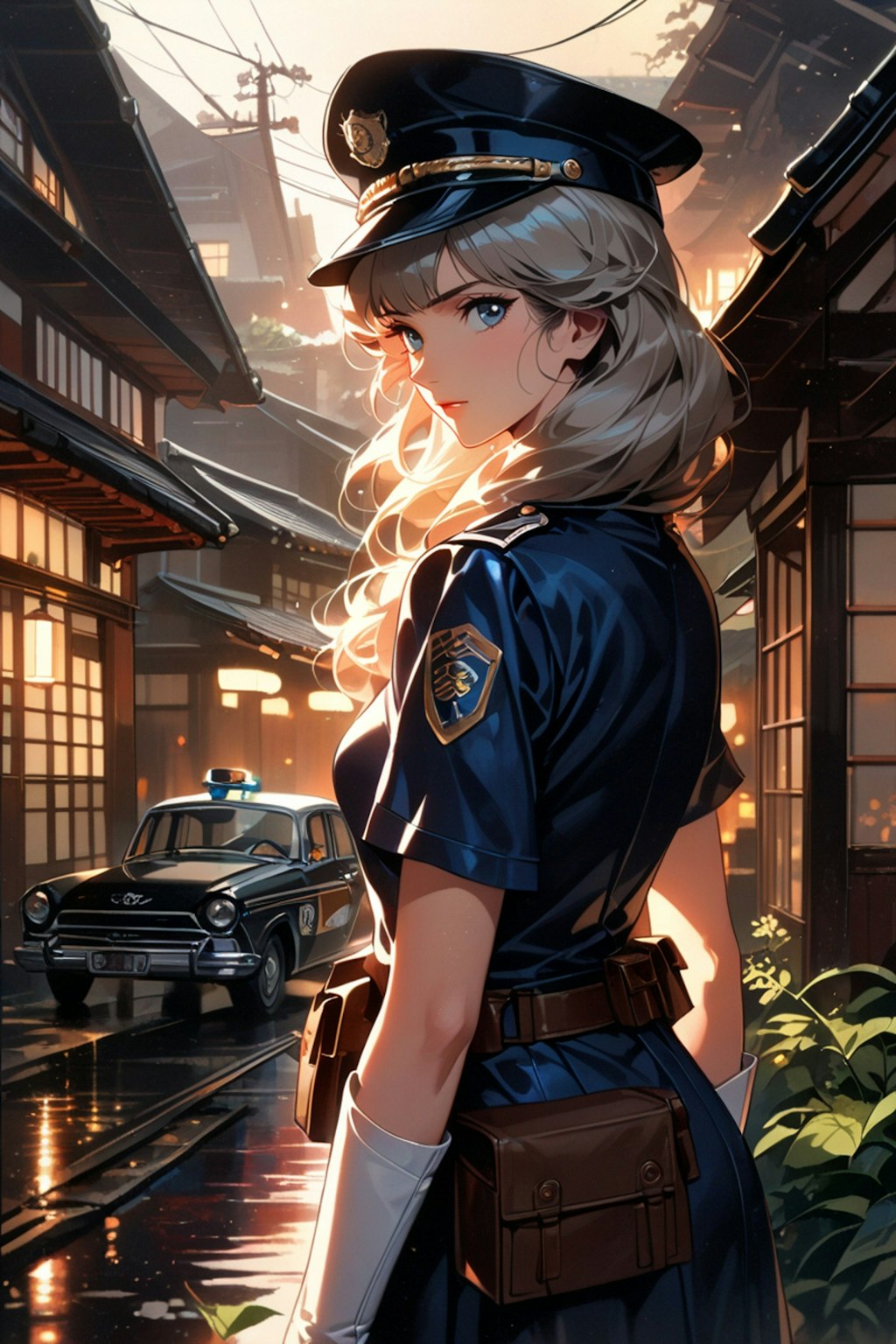 レトロな婦警さん