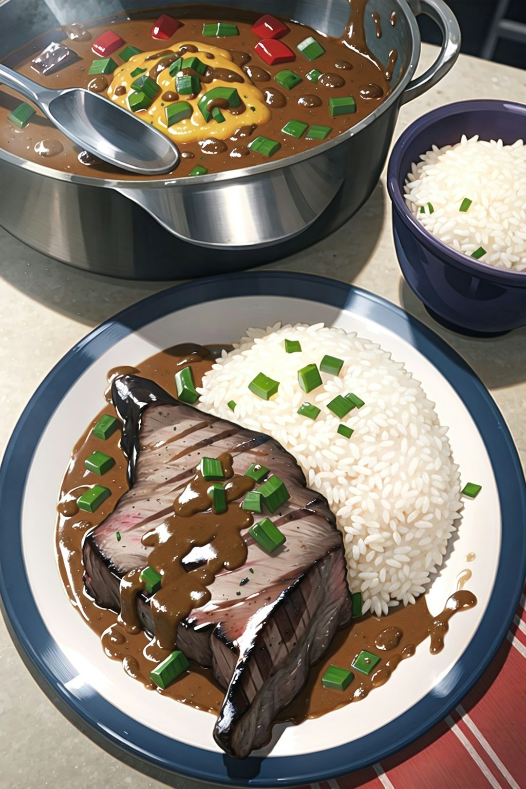 ステーキカレー